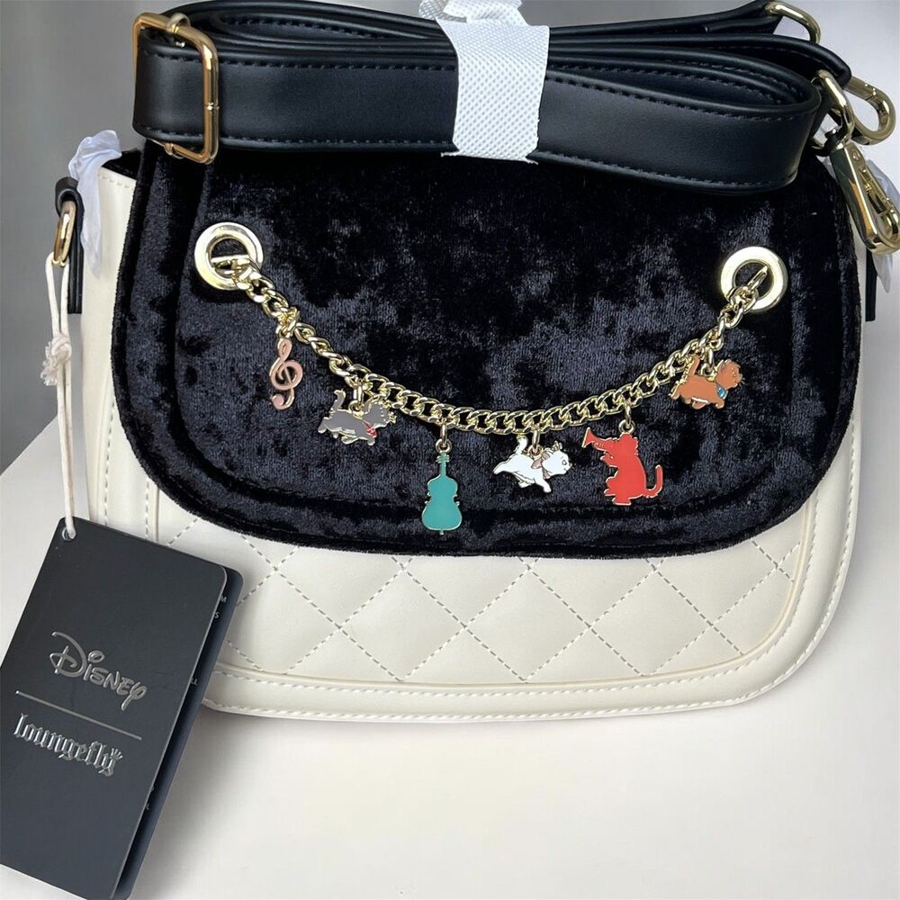 Disney Loungefly The Aristocats Charms Chain Crossbody Bag New
